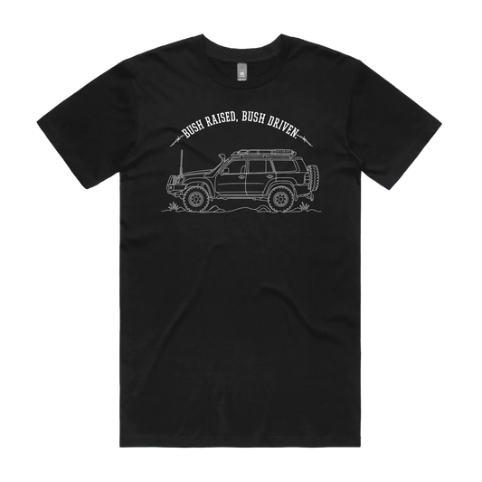 Black front flat lay