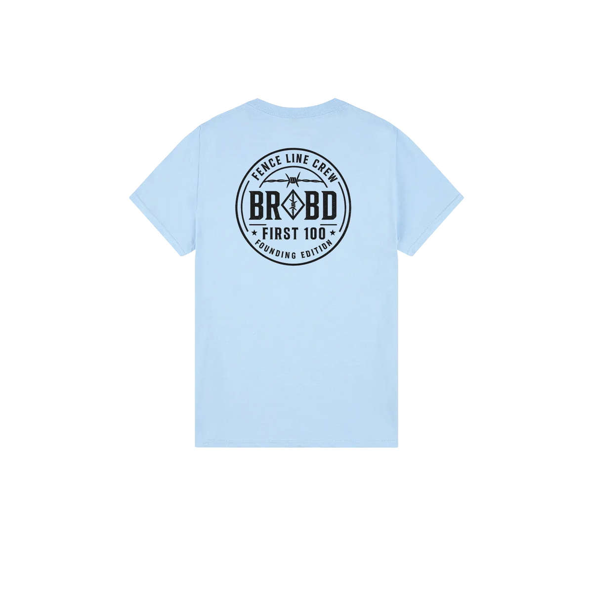Light Blue back flat lay