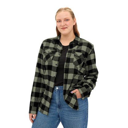 BRBD Logo Flannel Shirt — Plaid Button-Up Shirt with Back Print