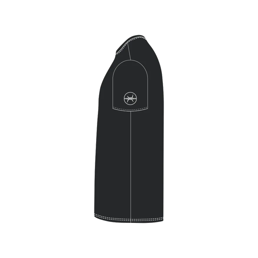 Black left flat lay
