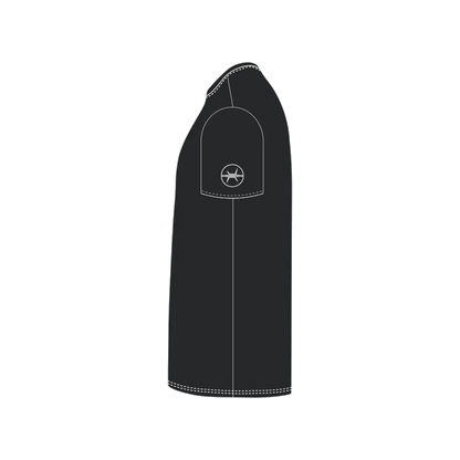 Black left flat lay