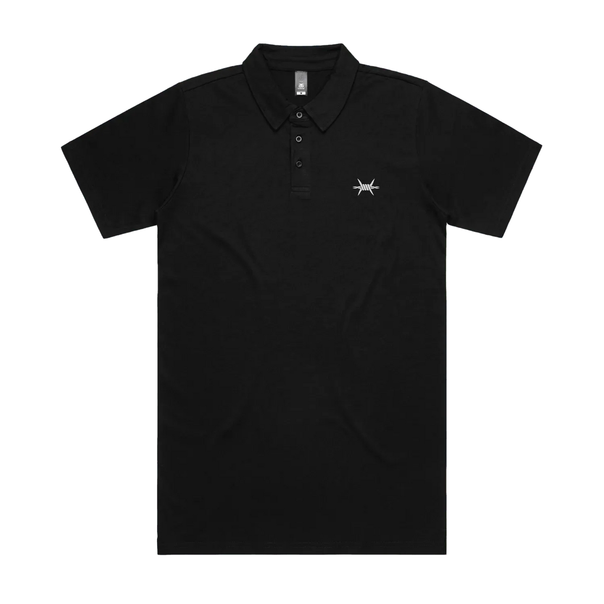 Black front flat lay