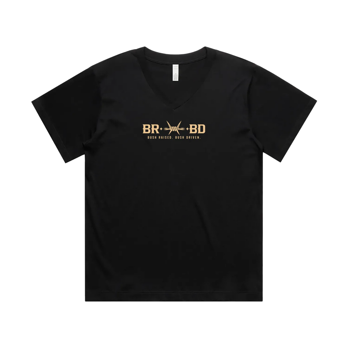 Black front flat lay