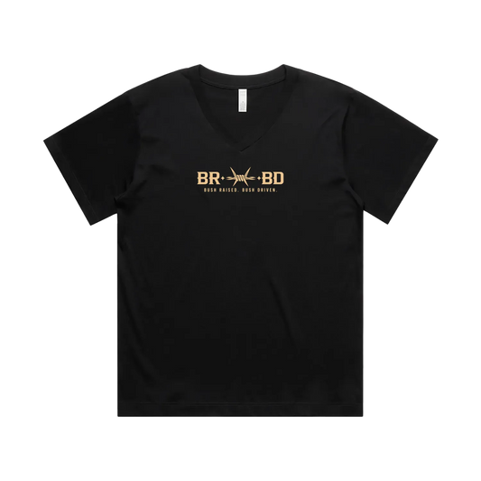 Black front flat lay
