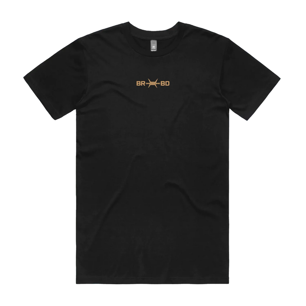 Black front flat lay