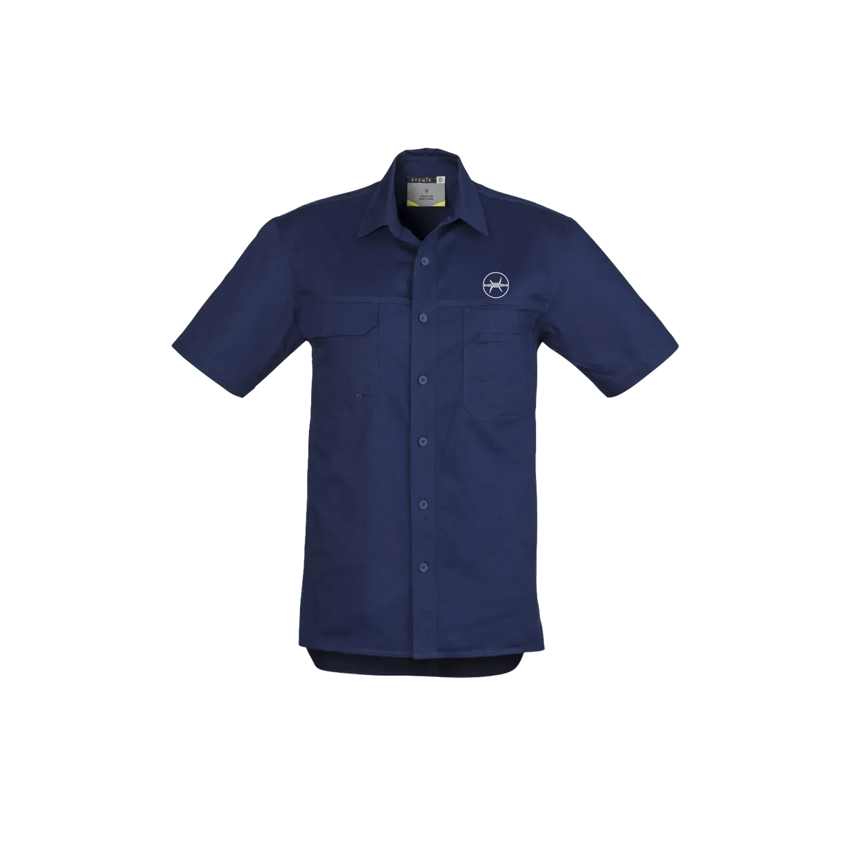 Blue front flat lay