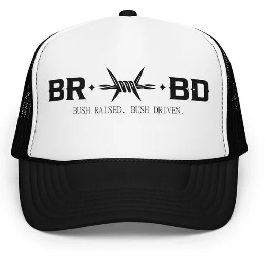 BRBD Foam Trucker Cap — Bush Raised. Bush Driven.