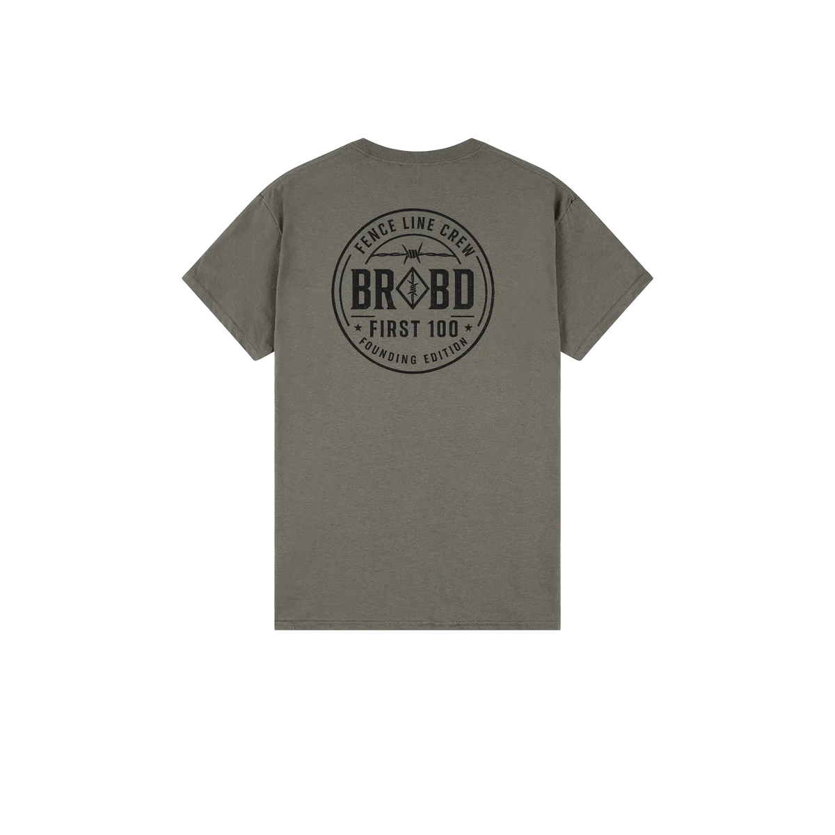 Charcoal back flat lay