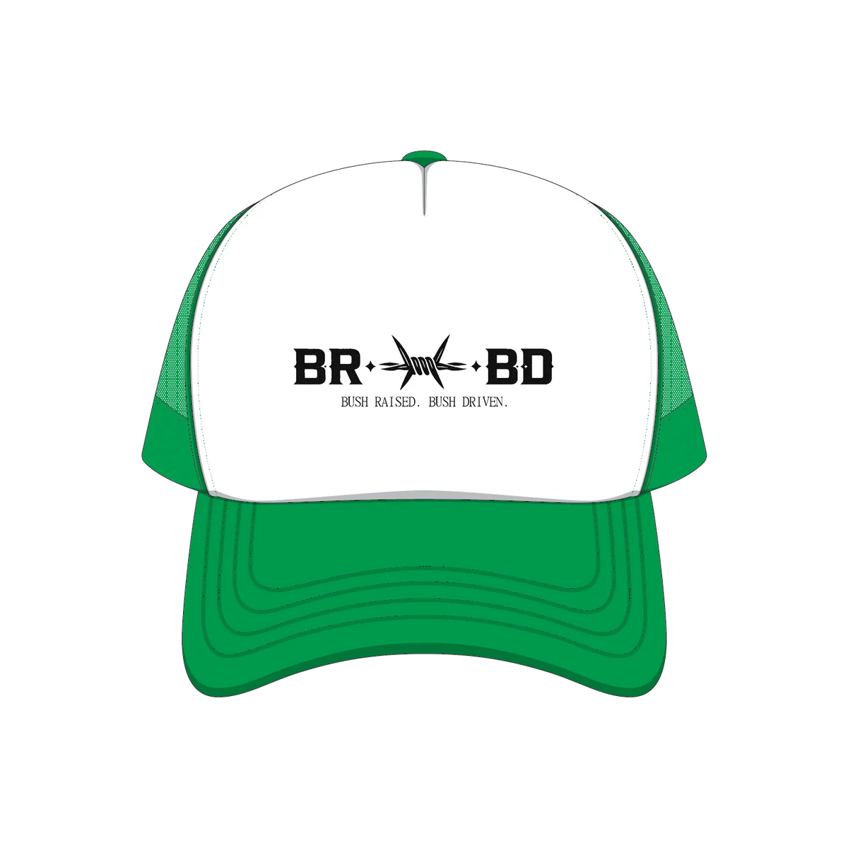 Emerald/White front flat lay