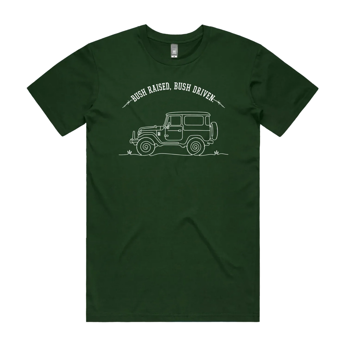 Forest Green front flat lay