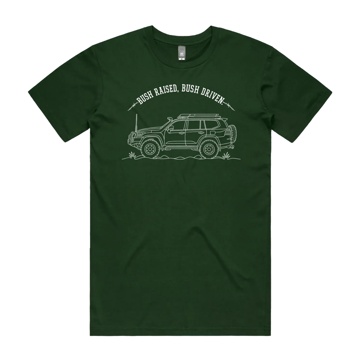 Forest Green front flat lay