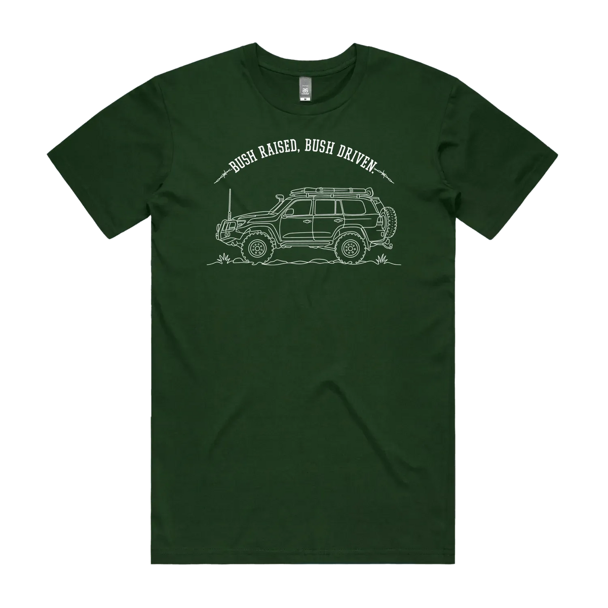 Forest Green front flat lay
