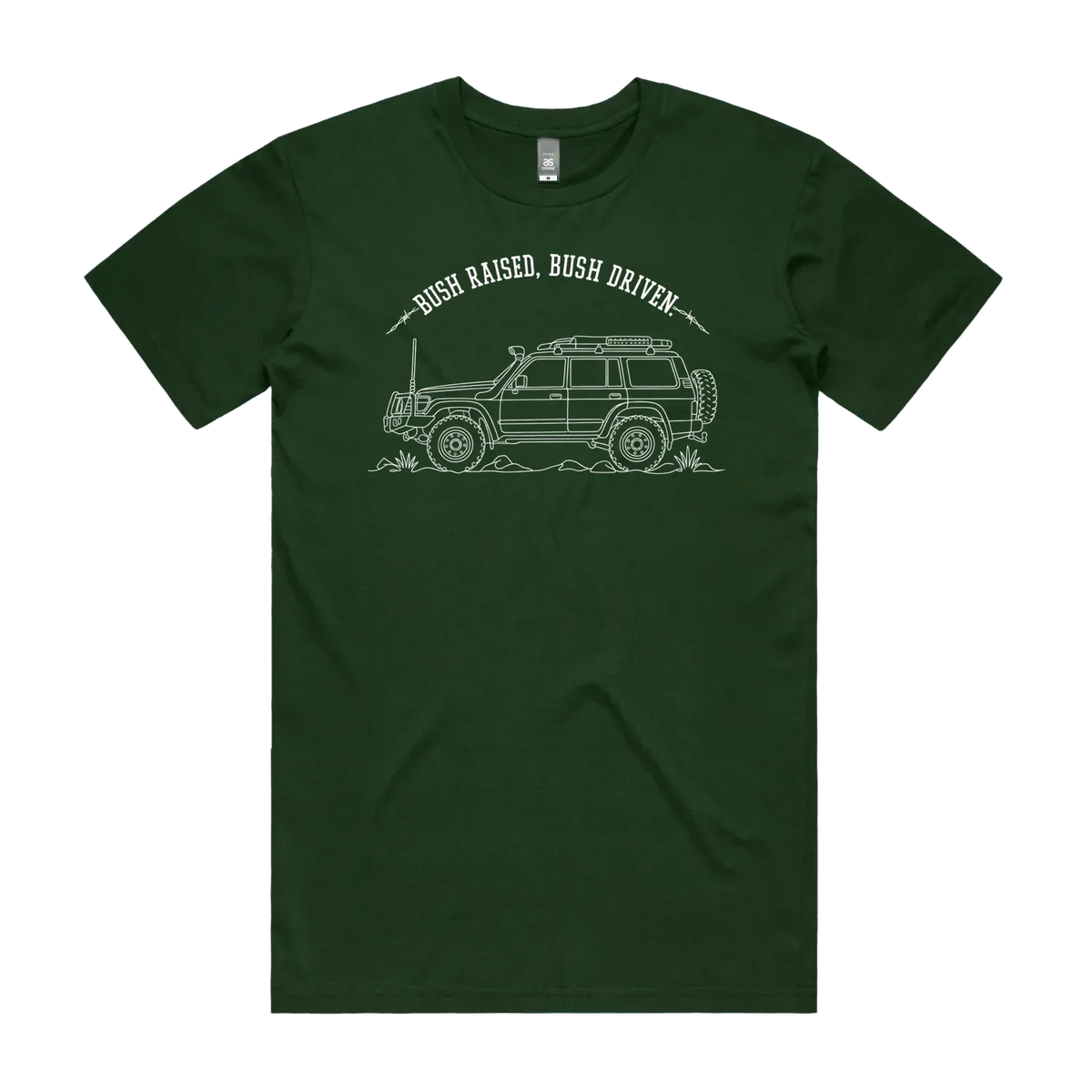 Forest Green front flat lay