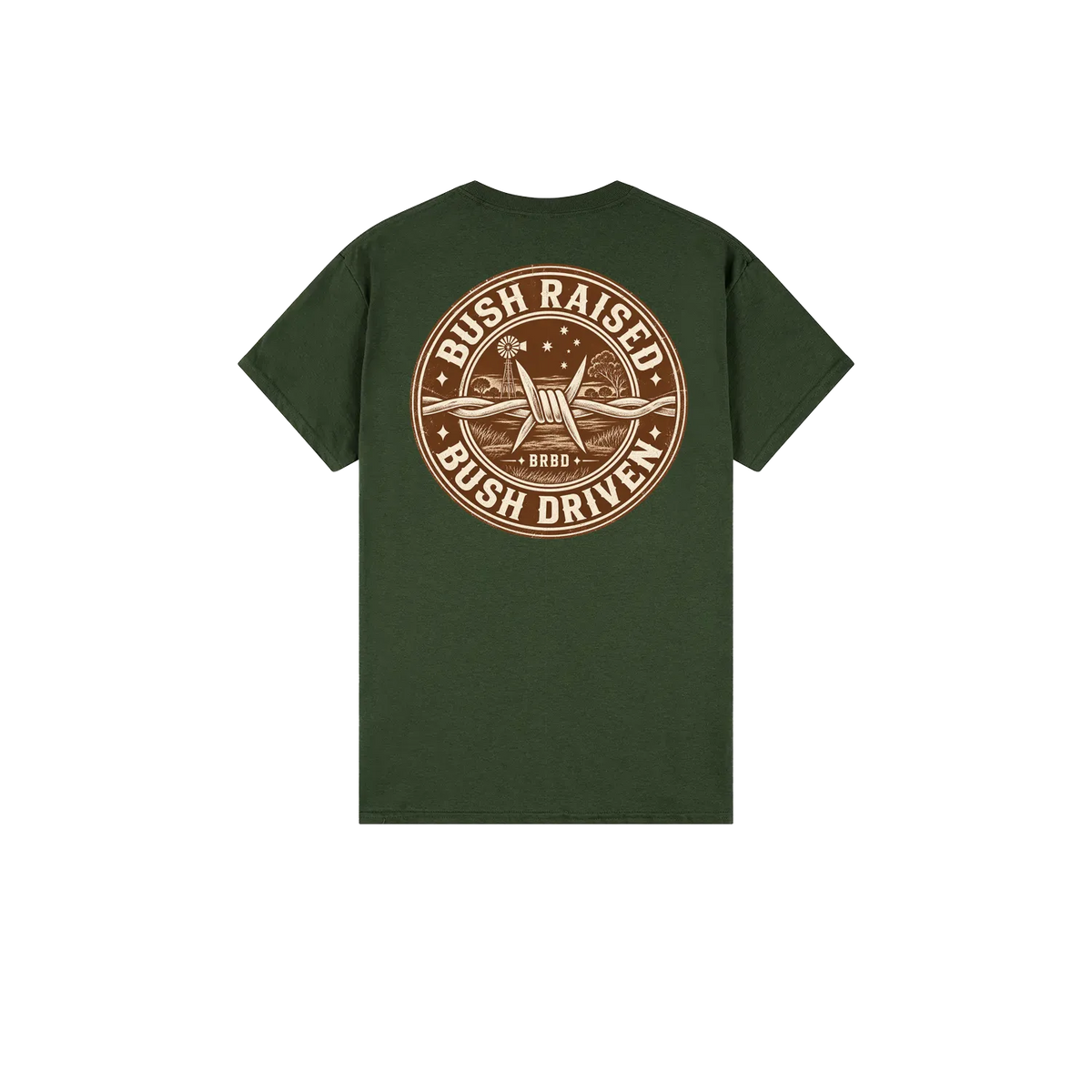 Forest Green back flat lay
