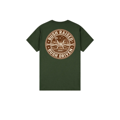 Forest Green back flat lay