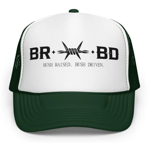 BRBD Foam Trucker Cap — Bush Raised. Bush Driven.