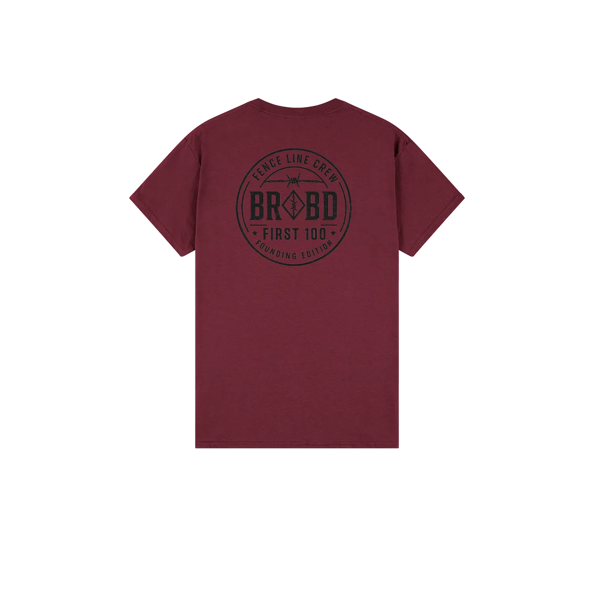 Maroon back flat lay