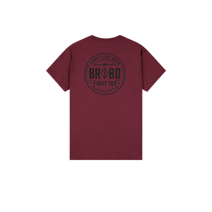 Maroon back flat lay