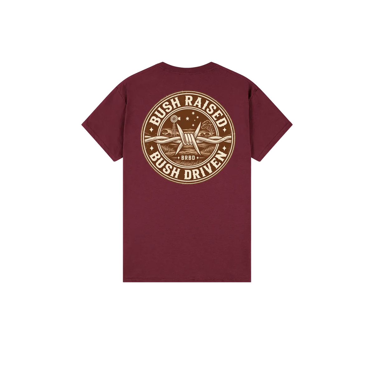 Maroon back flat lay