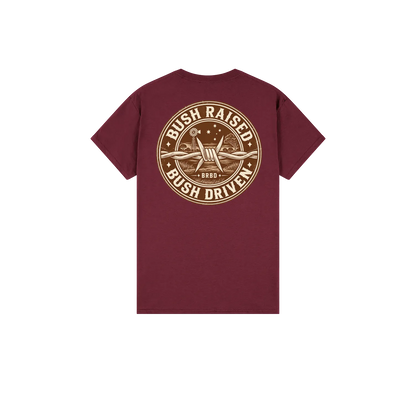 Maroon back flat lay