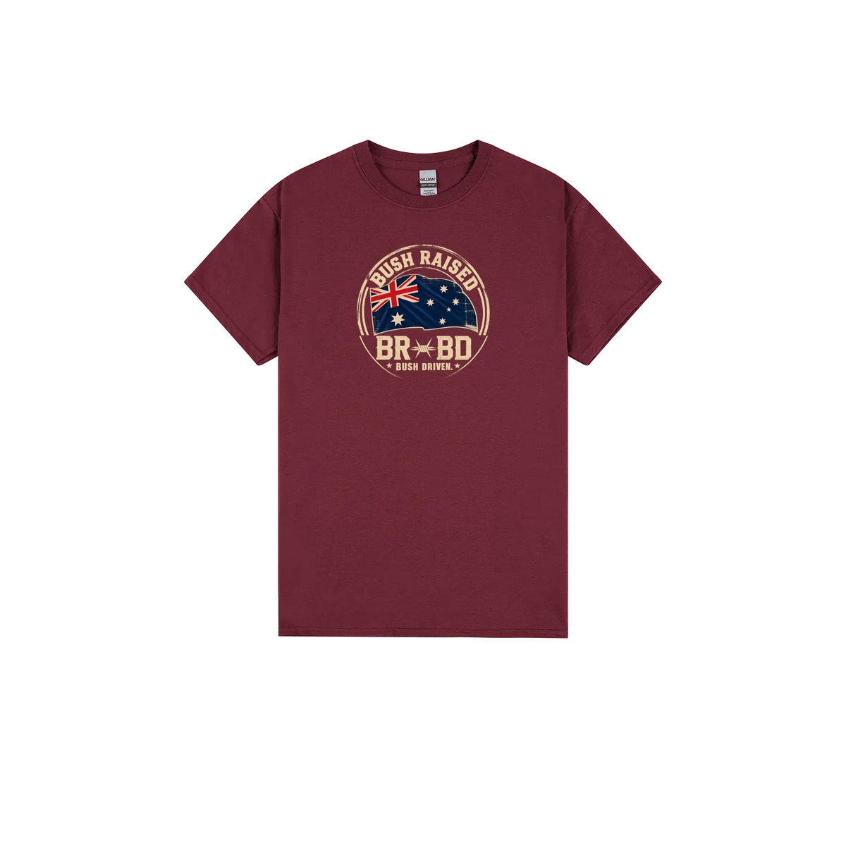 Maroon front flat lay