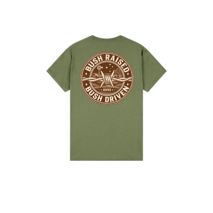 Military Green back flat lay