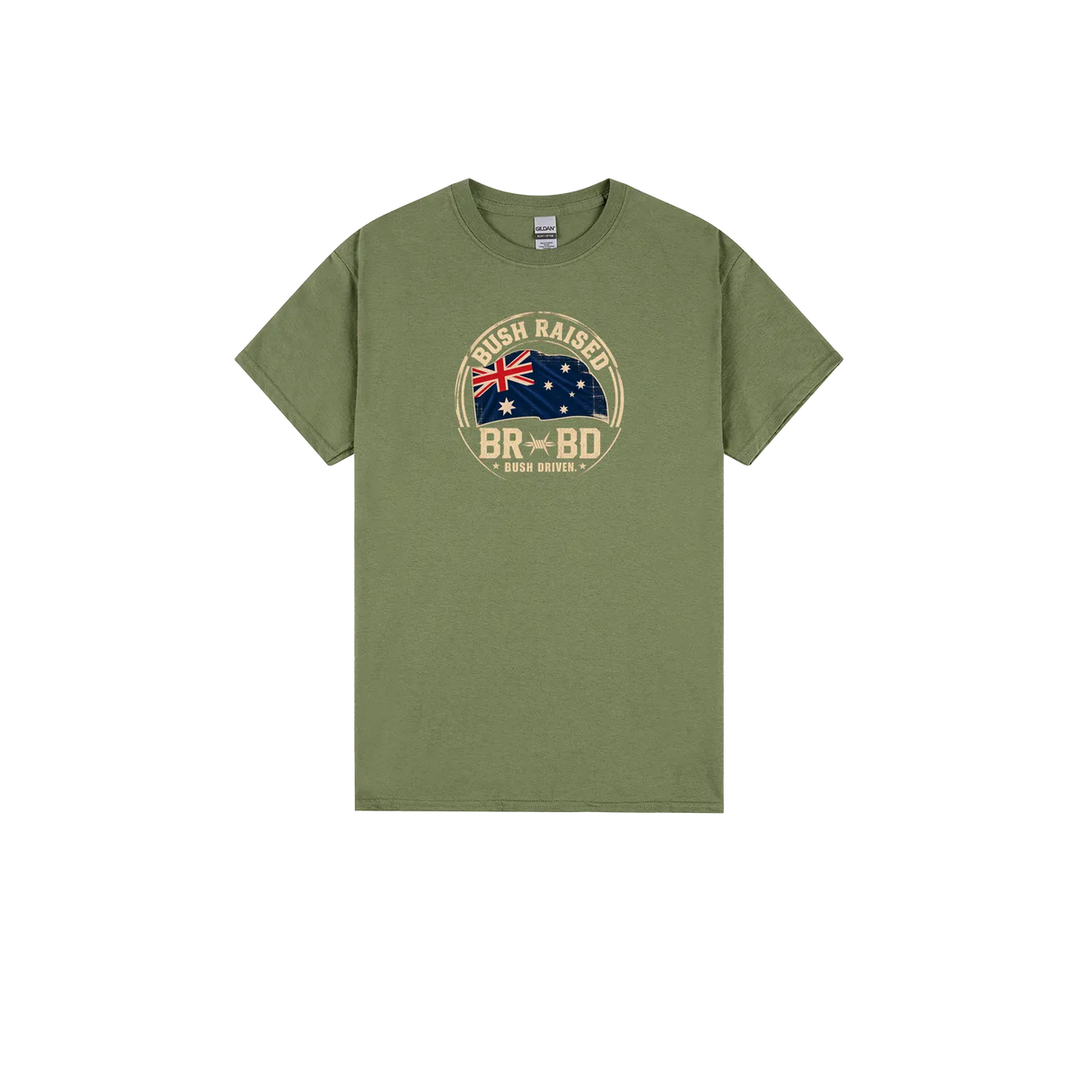 Military Green front flat lay