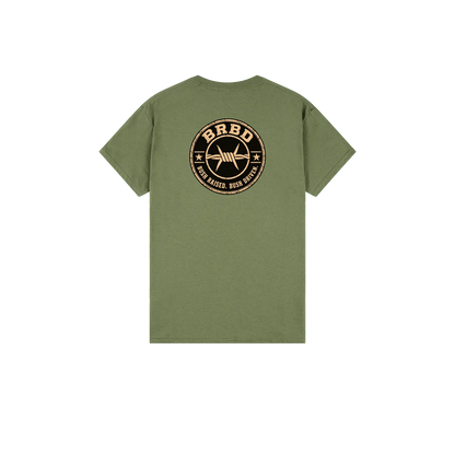 Military Green back flat lay