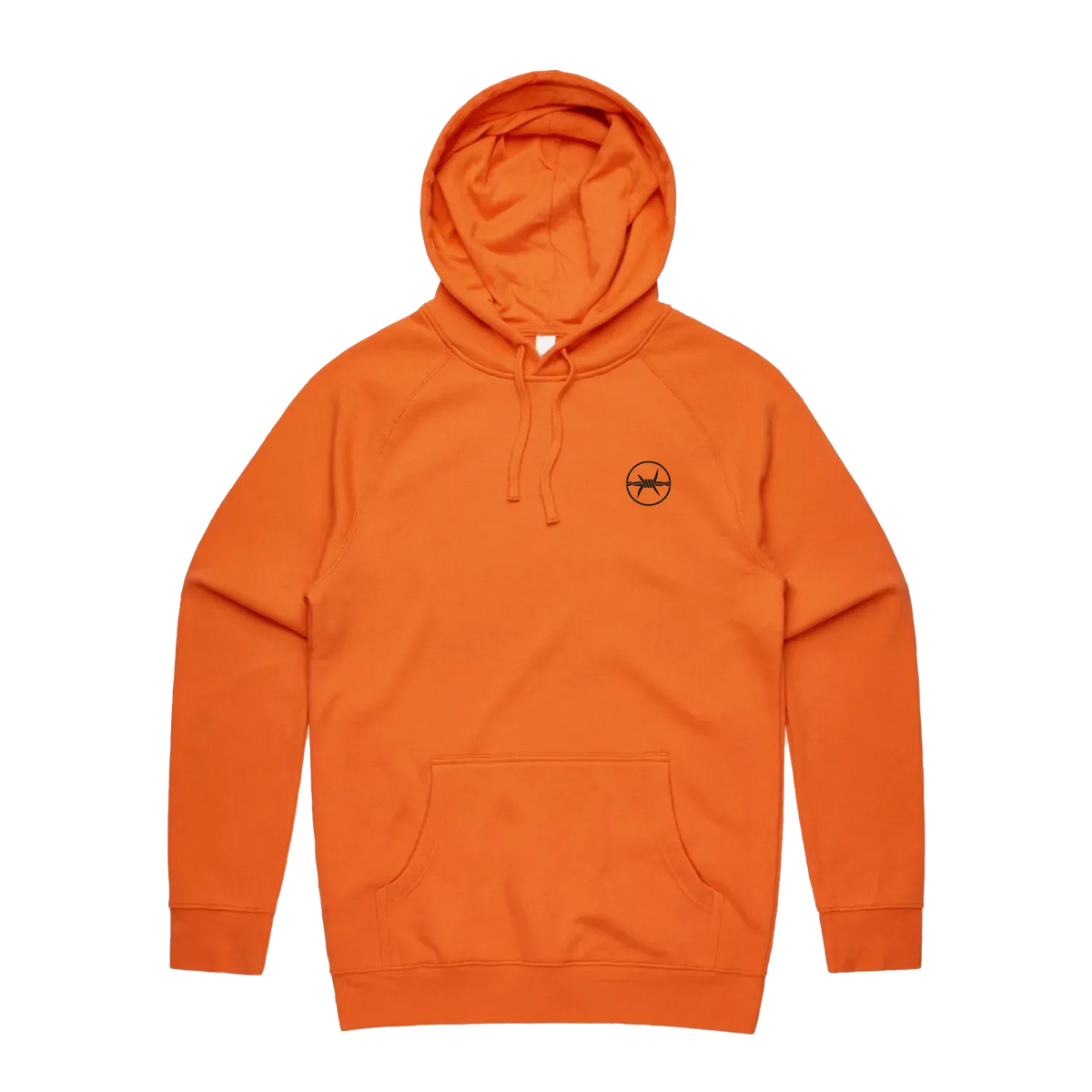 Orange front flat lay
