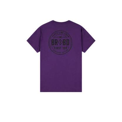 Purple back flat lay