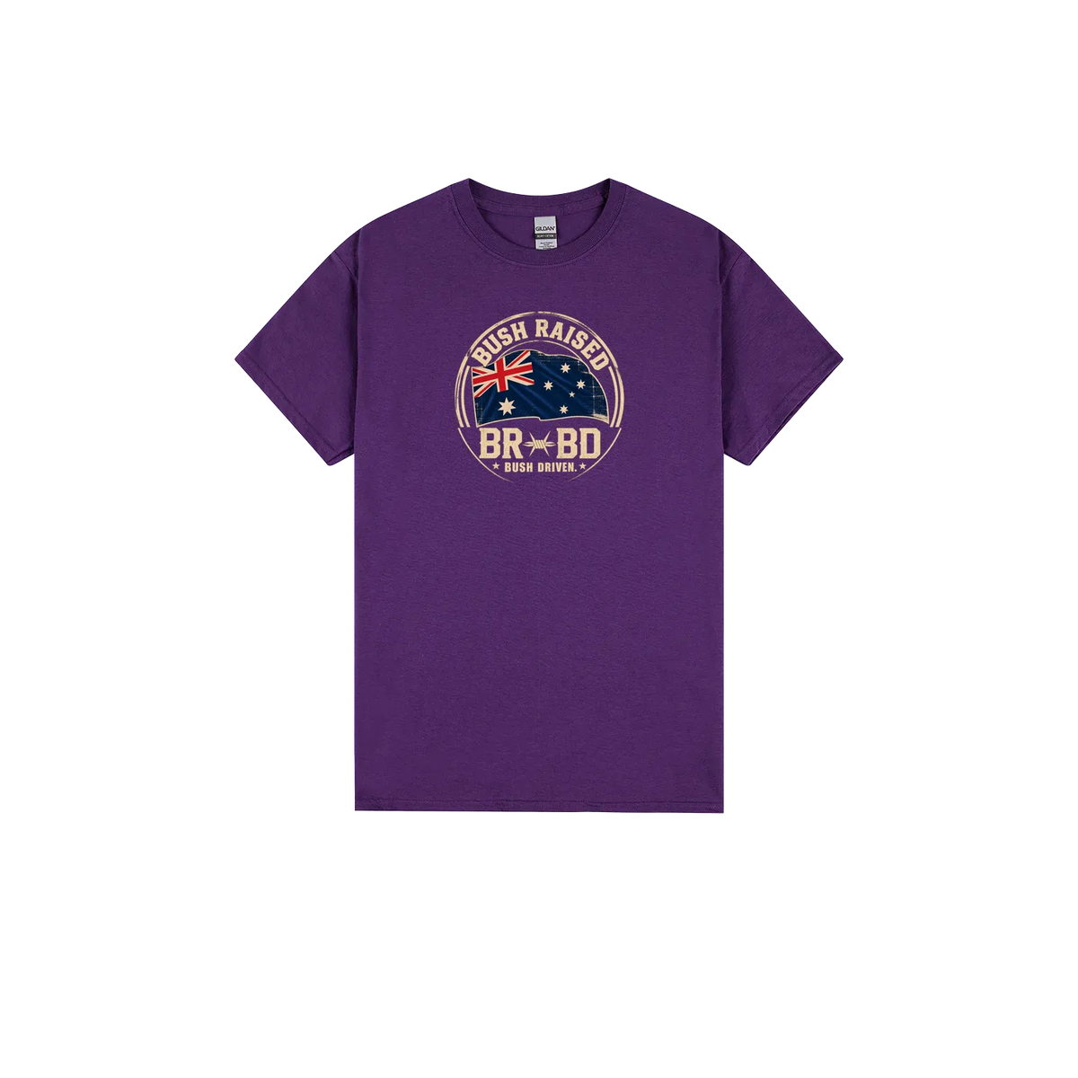 Purple front flat lay