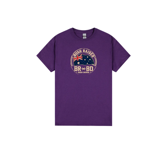 Purple front flat lay