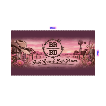 BRBD Pink Scenery Stubby Cooler