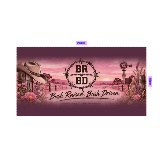 BRBD Pink Scenery Stubby Cooler