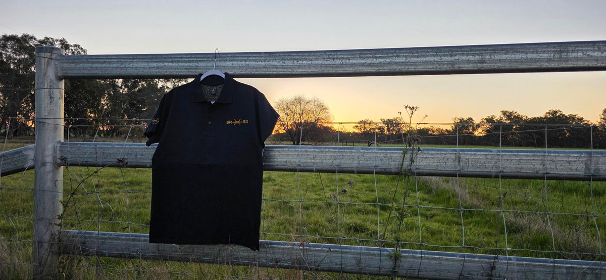 BRBD Signature Polo — Front Logo + Arm Symbol